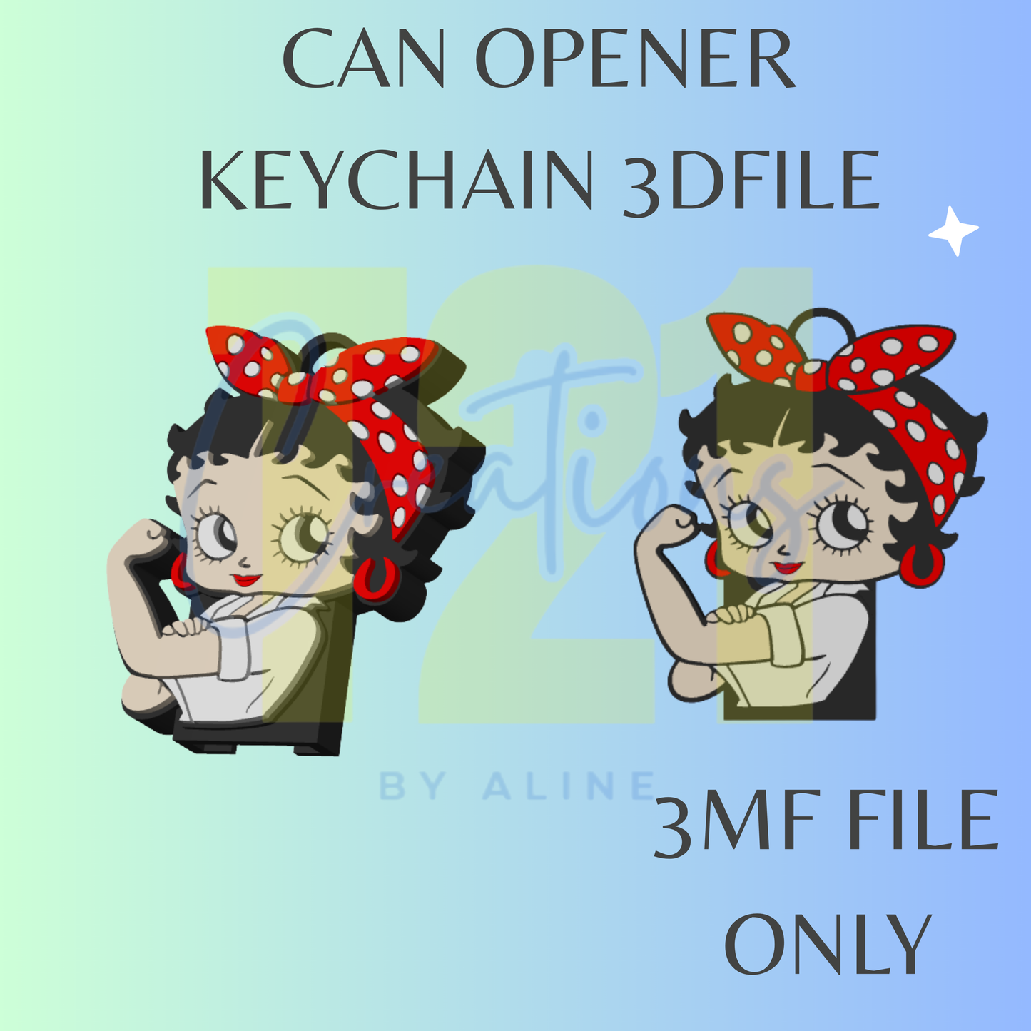 SASSY GIRL 2 CAN OPENER 3MF FILE