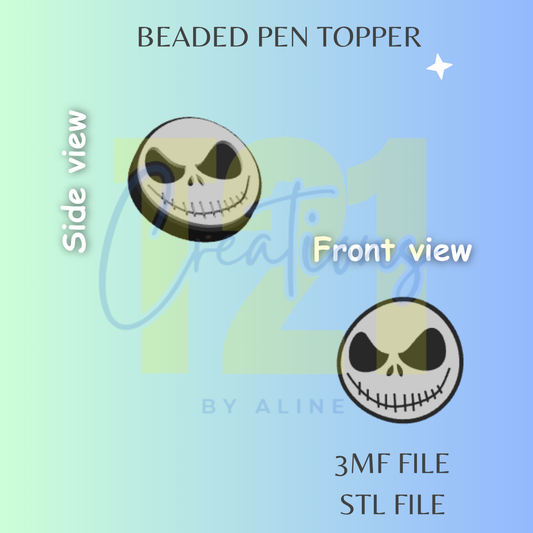 SKELLY PEN TOPPER STL FILE