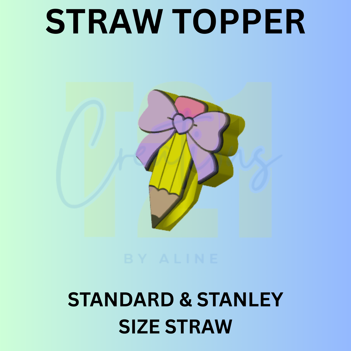 PENCIL STRAW TOPPER