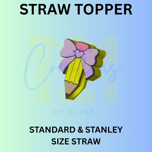 PENCIL STRAW TOPPER