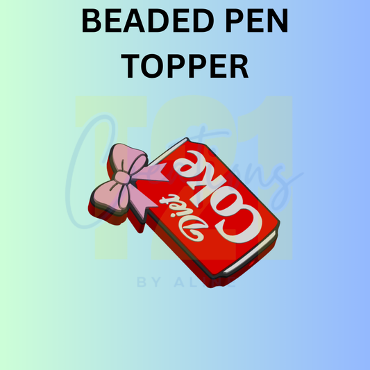 COQUETTE DIET RED SODA PEN TOPPER