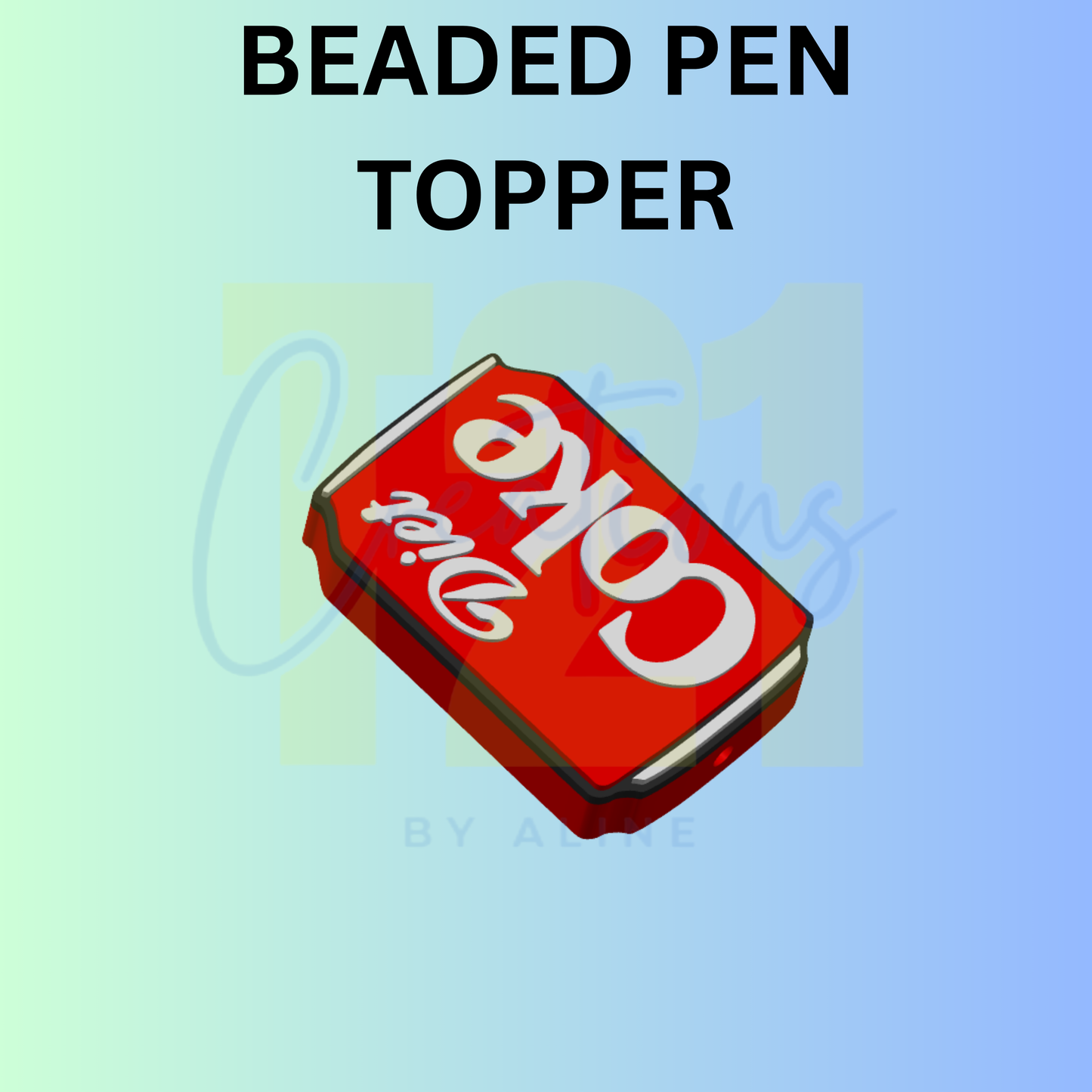 DIET RED SODA PEN TOPPER