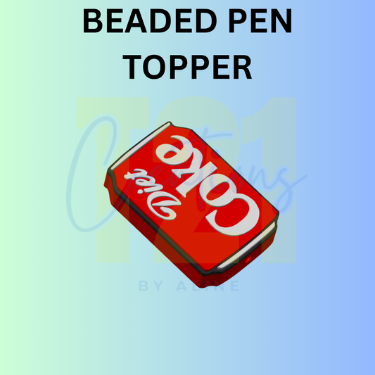 DIET RED SODA PEN TOPPER