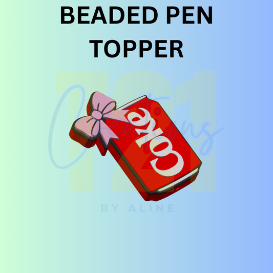 COQUETTE RED SODA PEN TOPPER
