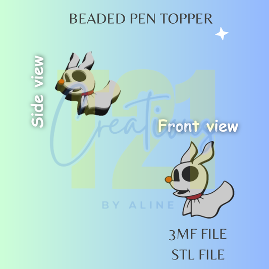 GHOST DOG PEN TOPPER STL FILE