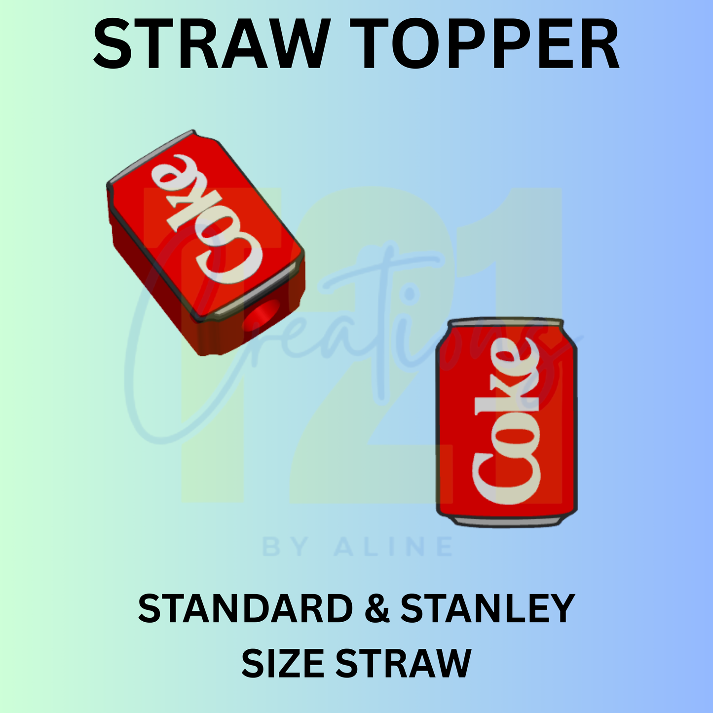 RED SODA STRAW TOPPER