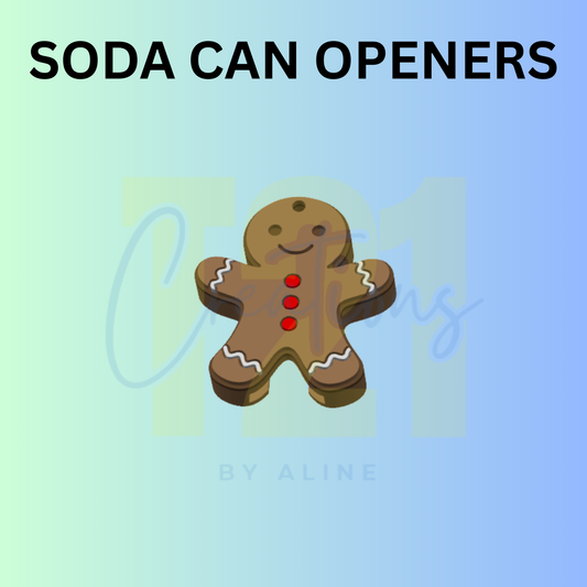 GINGERBREAD BOY CAN OPENER KEYCHAIN