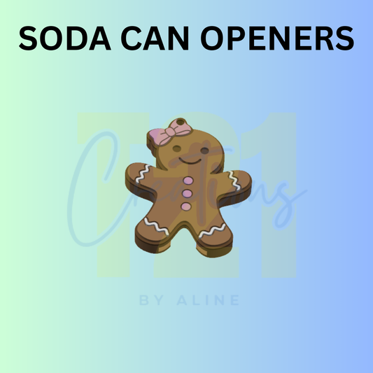 GINGERBREAD GIRL CAN OPENER KEYCHAIN