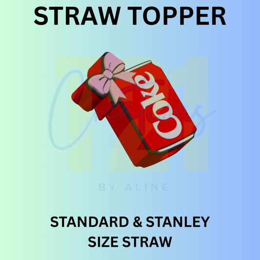 COQUETTE RED SODA STRAW TOPPER