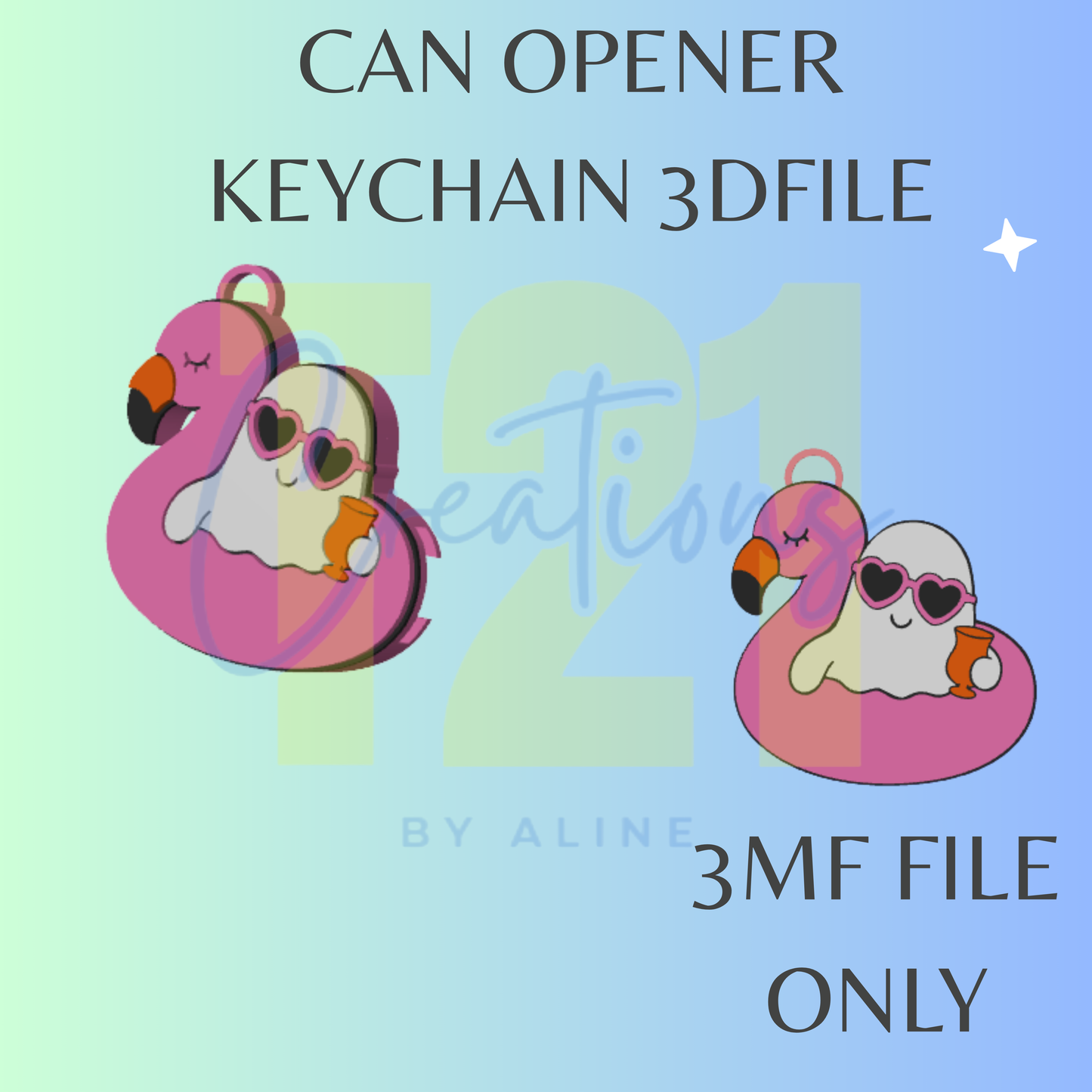 SUMMER GHOST CAN OPENER 3MF FILE