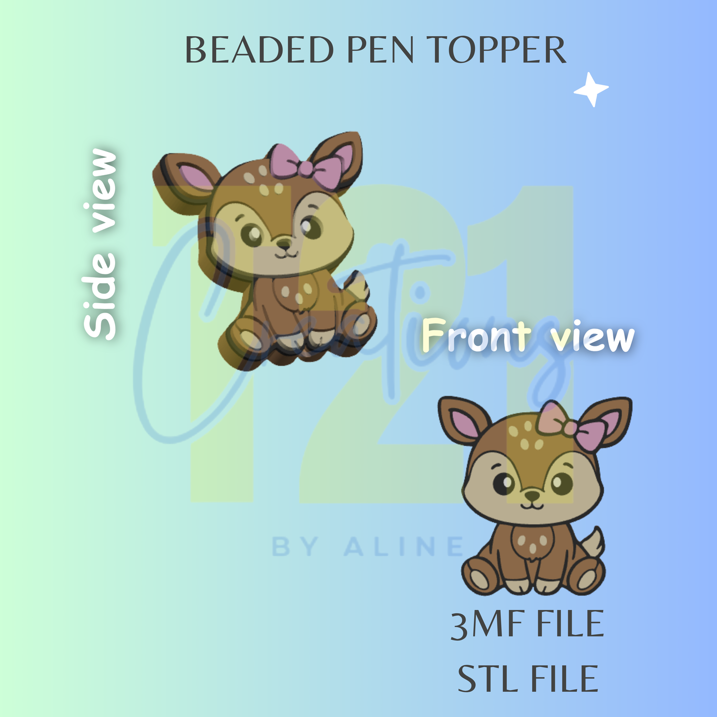 DEER PEN TOPPER STL FILE