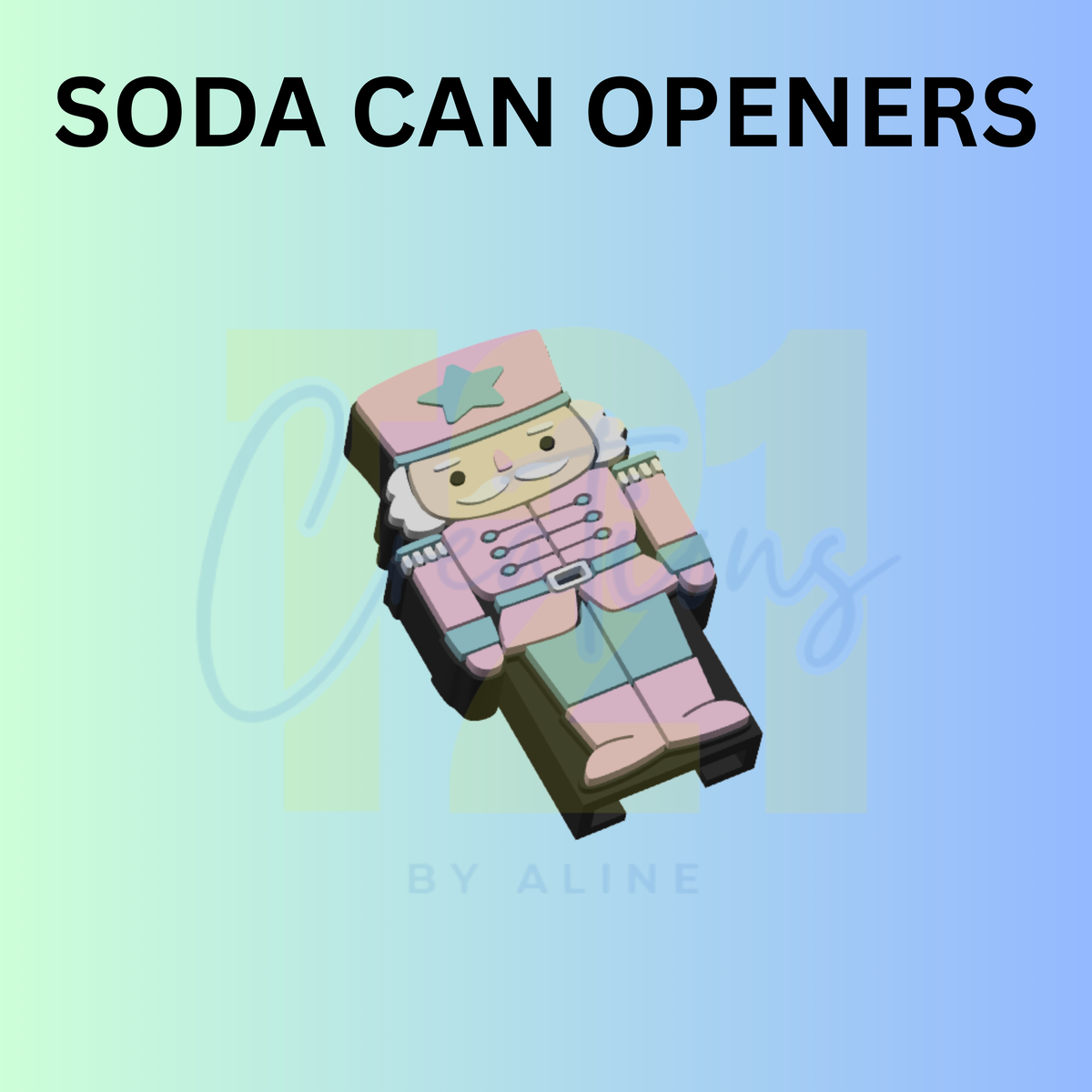 NUTCRACKER CAN OPENER KEYCHAIN