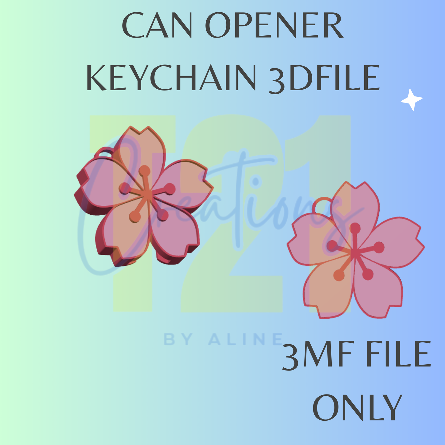 CHERRY BLOSSOM CAN OPENER 3MF FILE