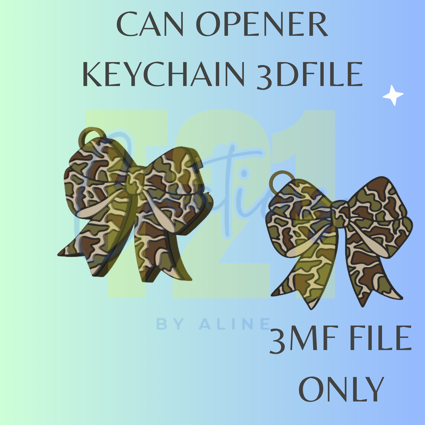 CAMO BOW CAN OPENER 3MF FILE
