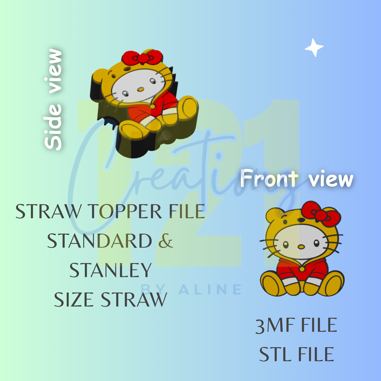 HONEY BEAR H K TOPPER STL FILE