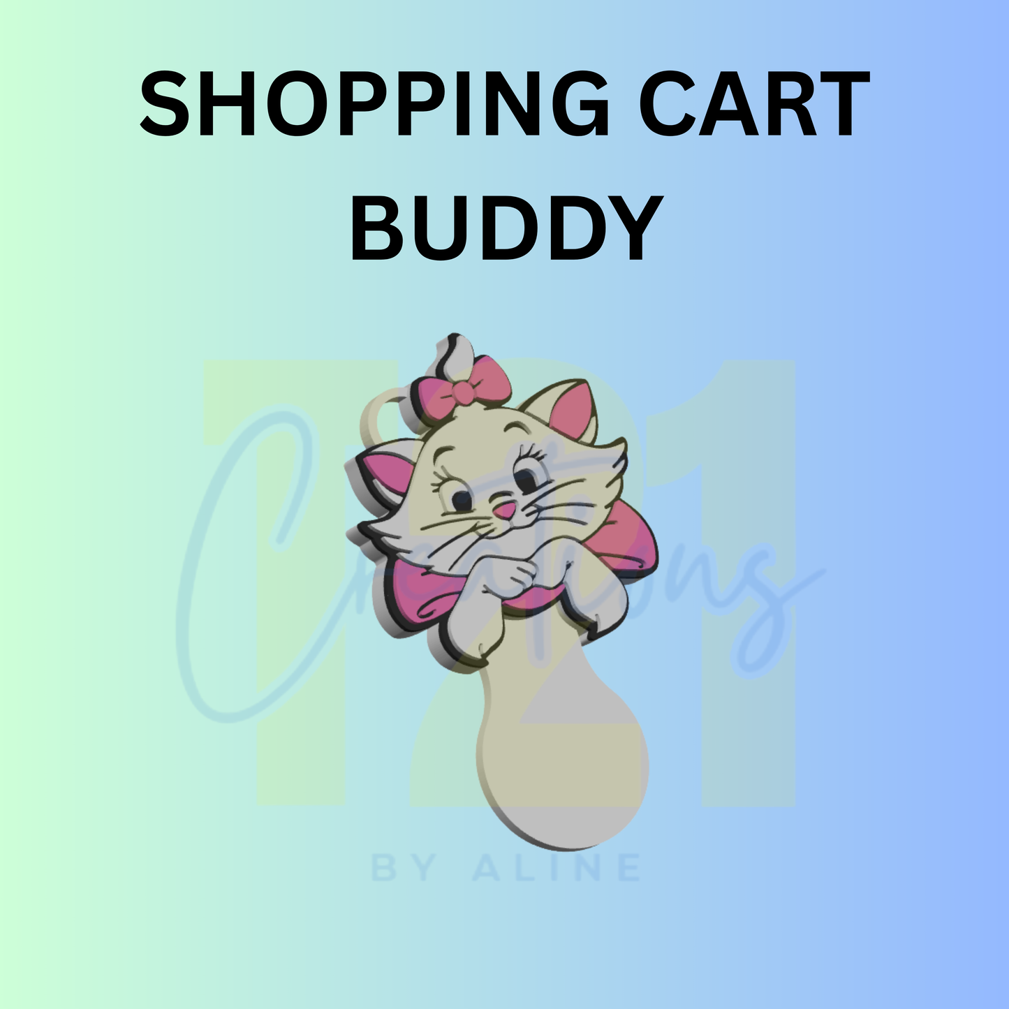 SASSY CAT SHOPPING CART BUDDY
