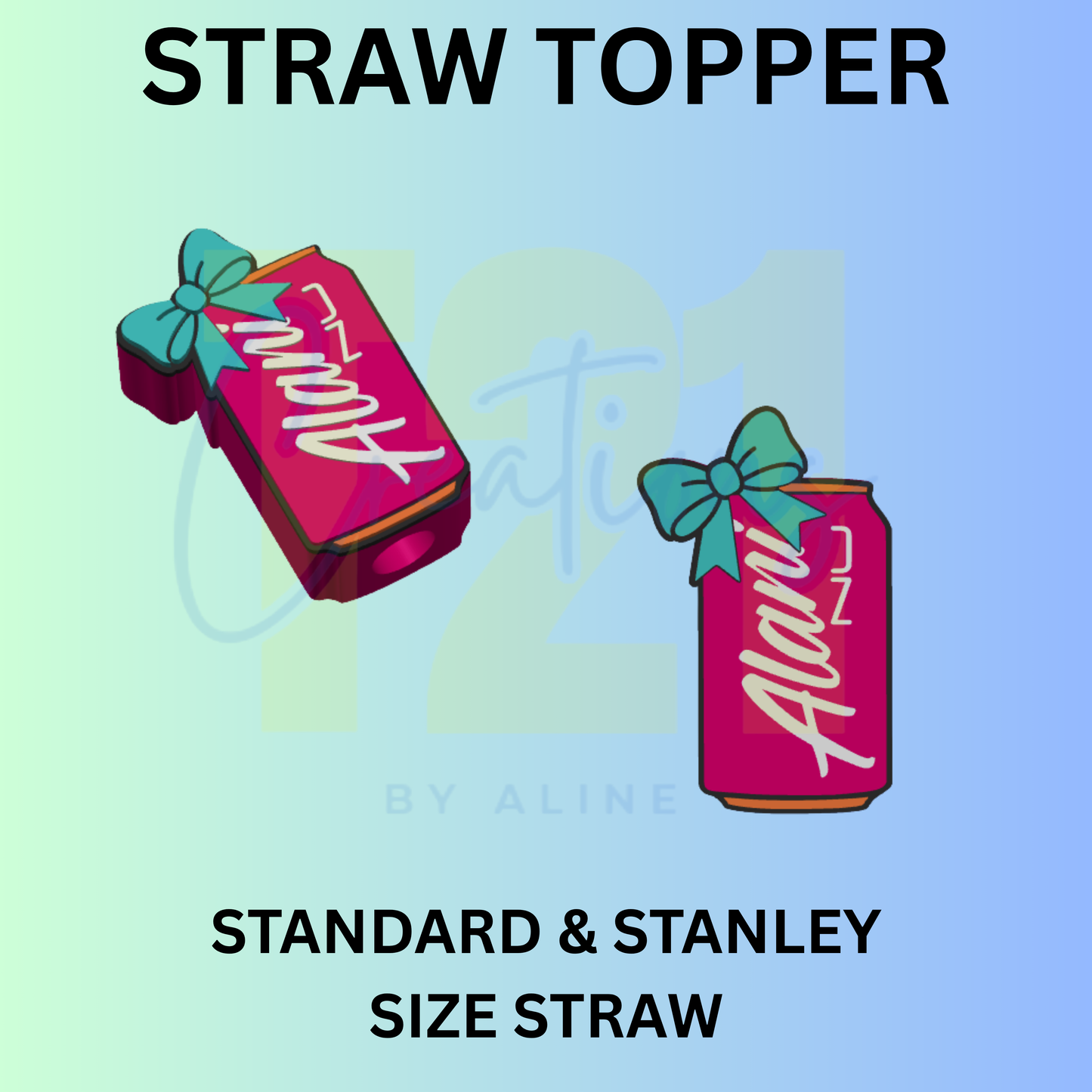 COQUETTE ENERGY DRINK STRAW TOPPER