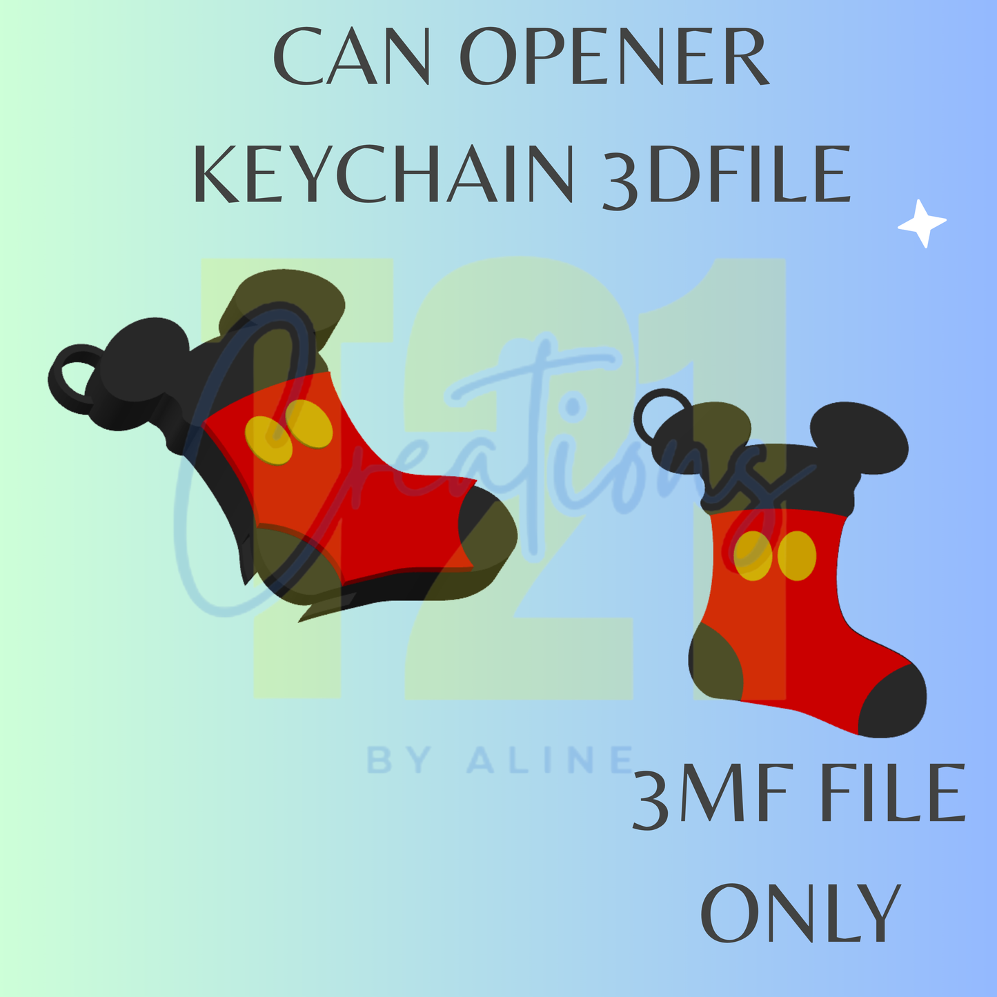 BOY MOUSE STOCKING OPENER 3MF FILE