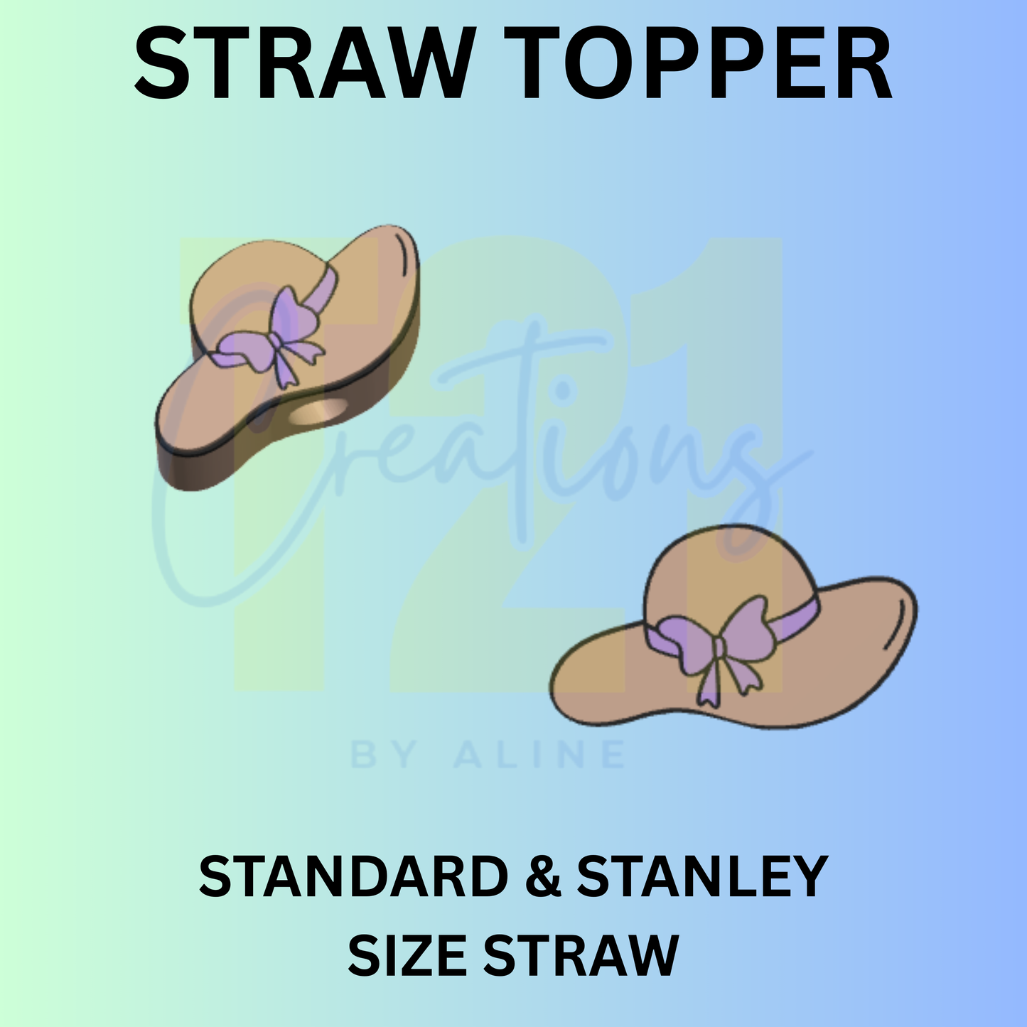 SUN HAT STRAW TOPPER