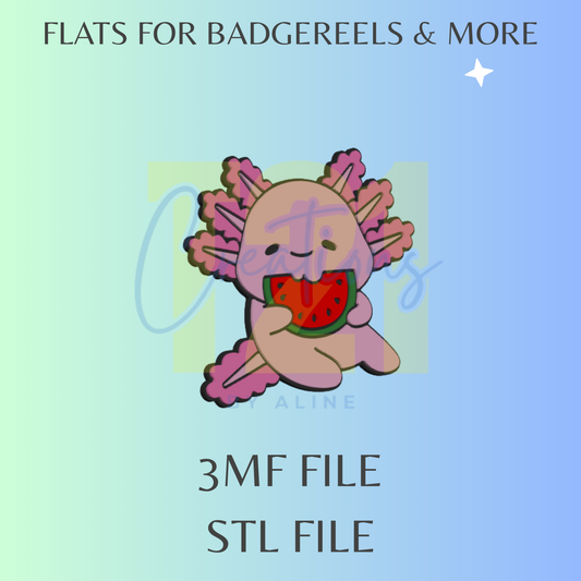AXOLOTL FLAT STL FILE