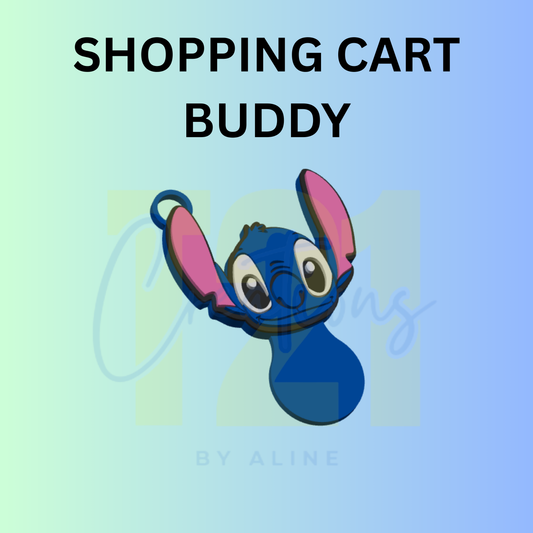 BLUE ALIEN SHOPPING CART BUDDY