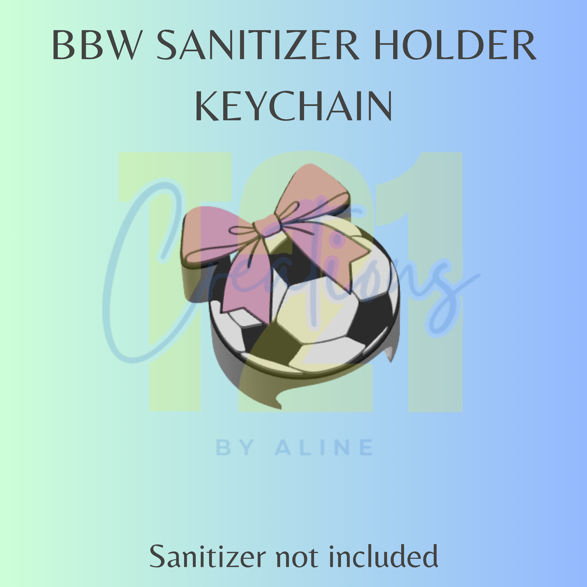 COQUETTE SOCCER BBW SANITIZER KEYCHAIN
