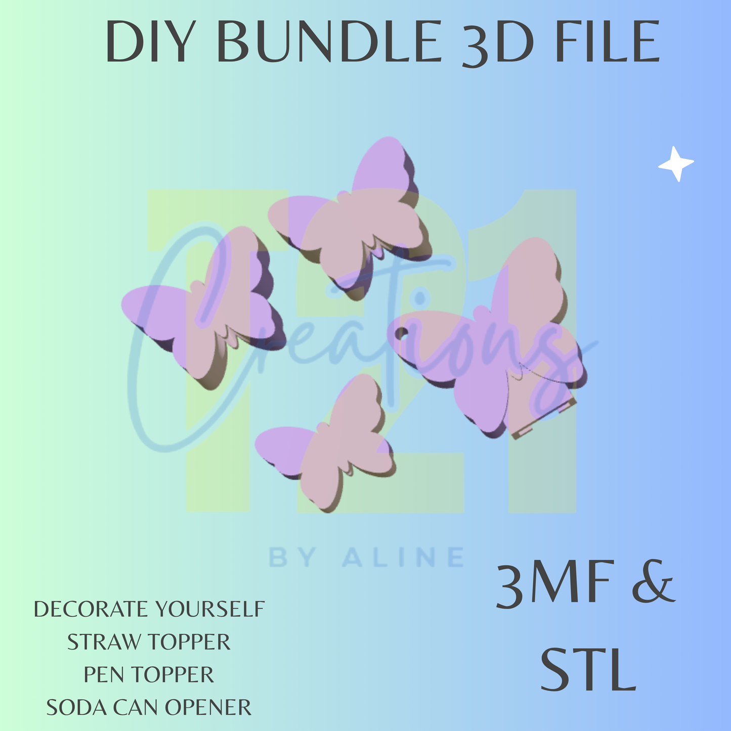 BUTTERFLY DIY BUNDLE DIGITAL FILE