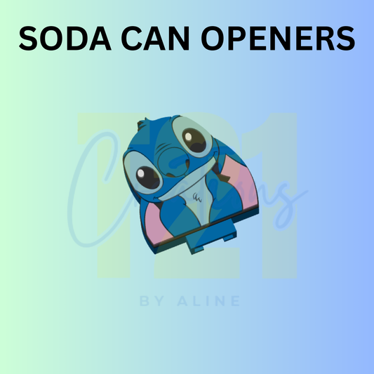 BLUE ALIEN 3 CAN OPENER KEYCHAIN