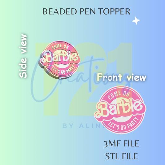 DOLL PEN TOPPER STL FILE