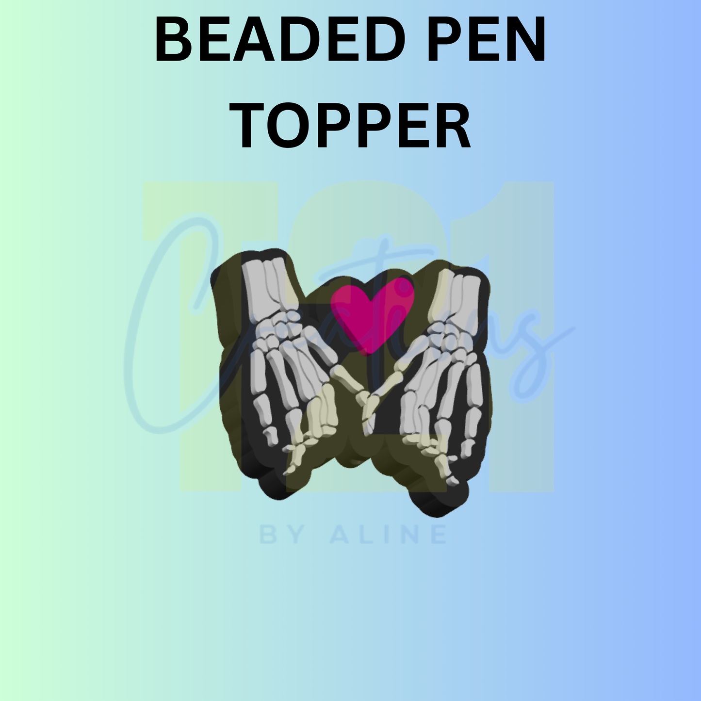 SKELLY HANDS PEN TOPPER