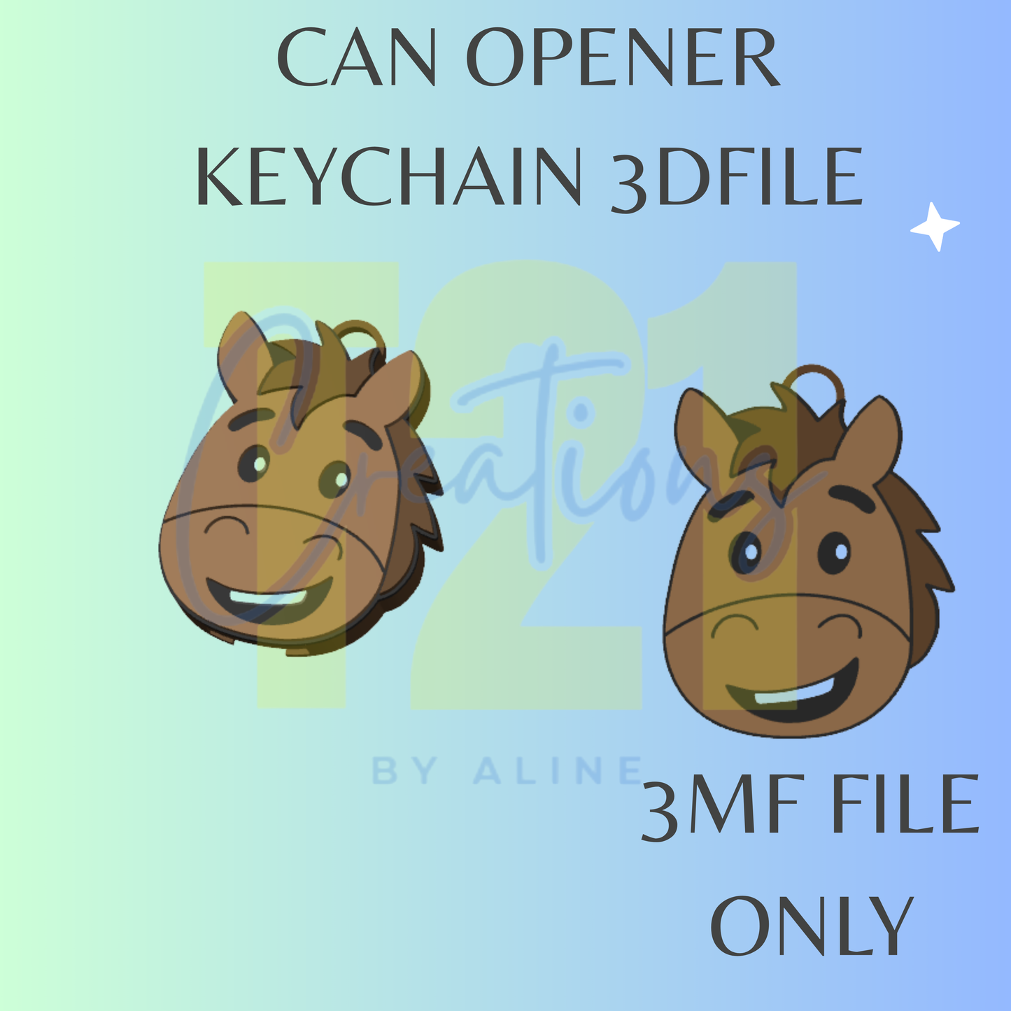 HORSE OPENER 3MF FILE
