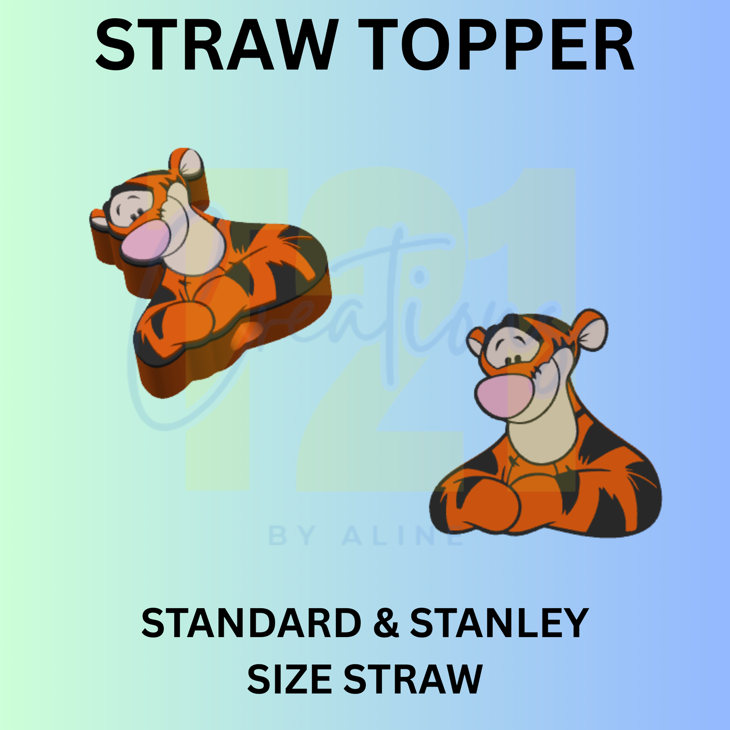 TIGGER STRAW TOPPER