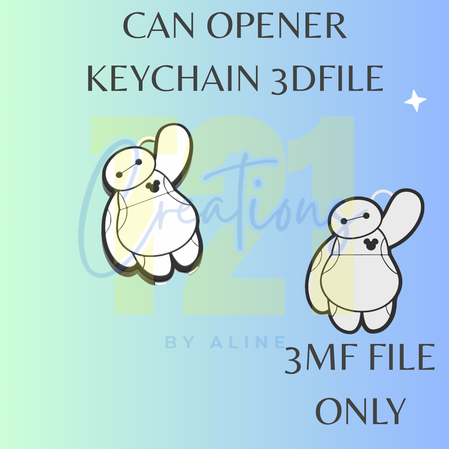 BAY-MAX OPENER 3MF FILE
