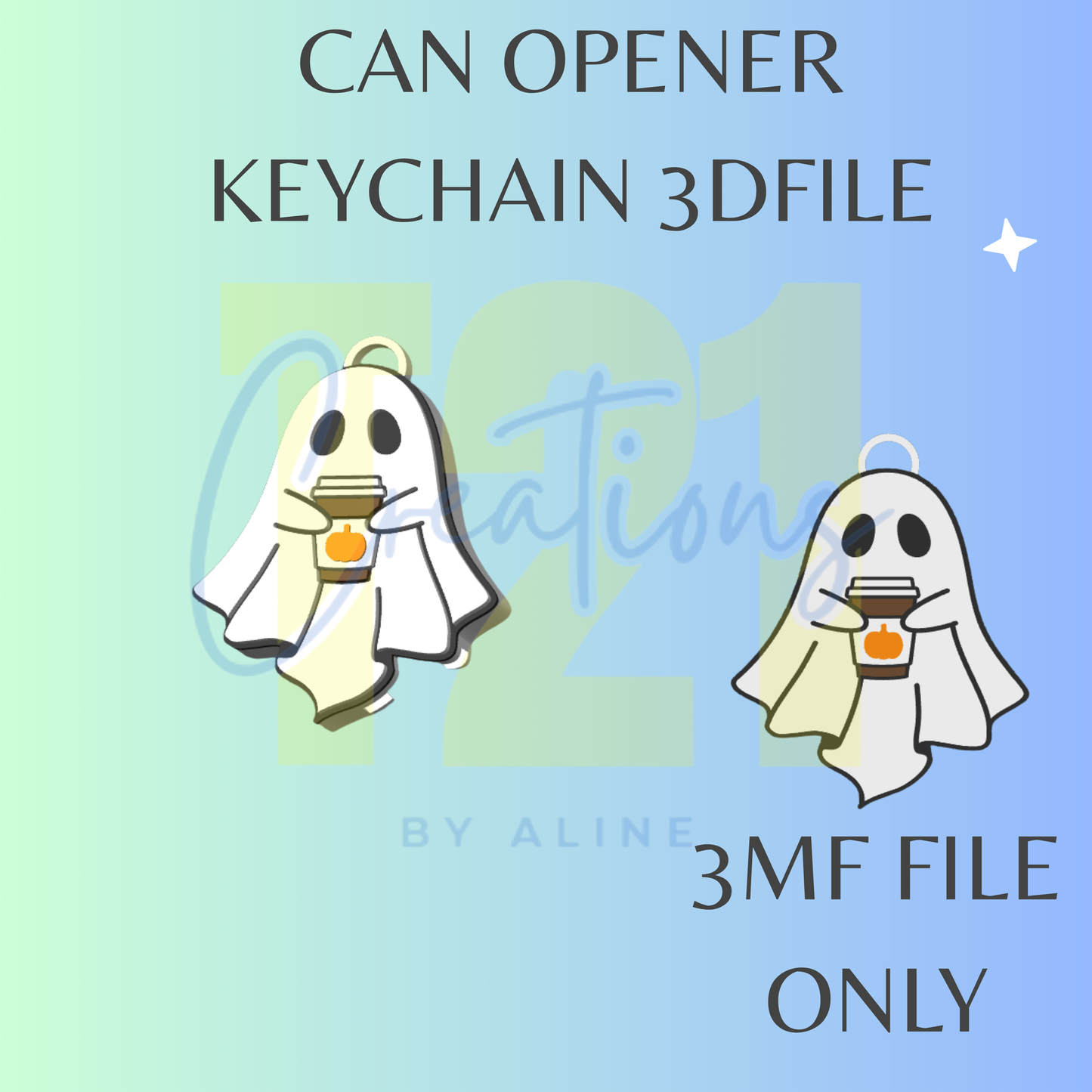 PUMPKIN GHOST OPENER 3MF FILE