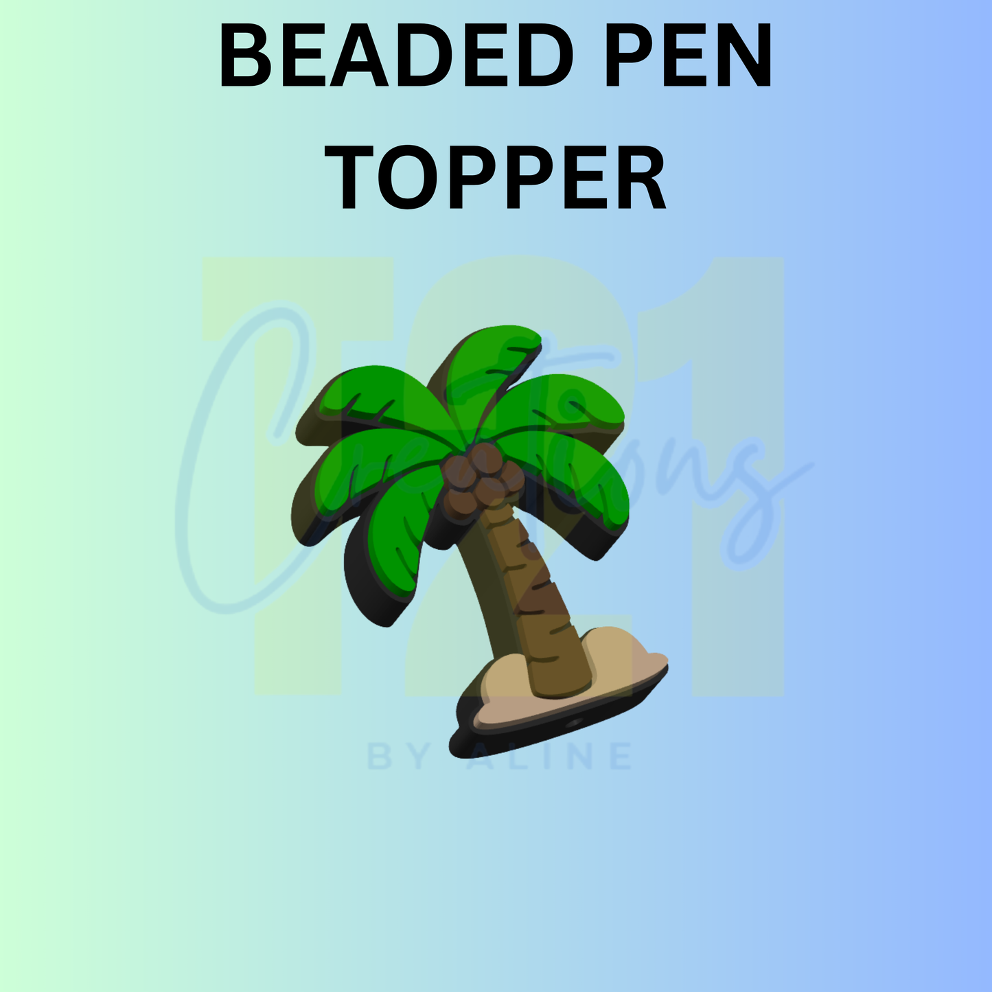 PALM TREE PEN TOPPER