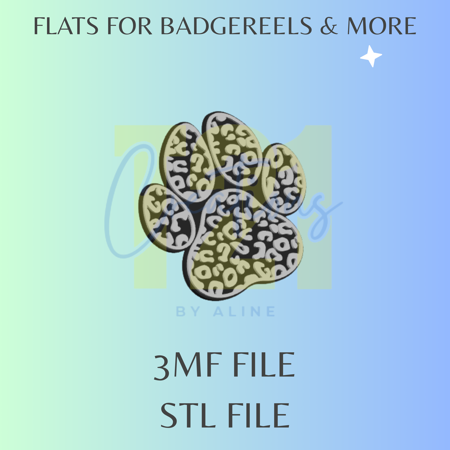 PAW FLAT STL FILE