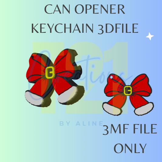 SANTA BOW CAN OPENER 3MF FILE