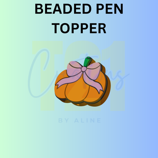 COQUETTE PUMPKIN PEN TOPPER