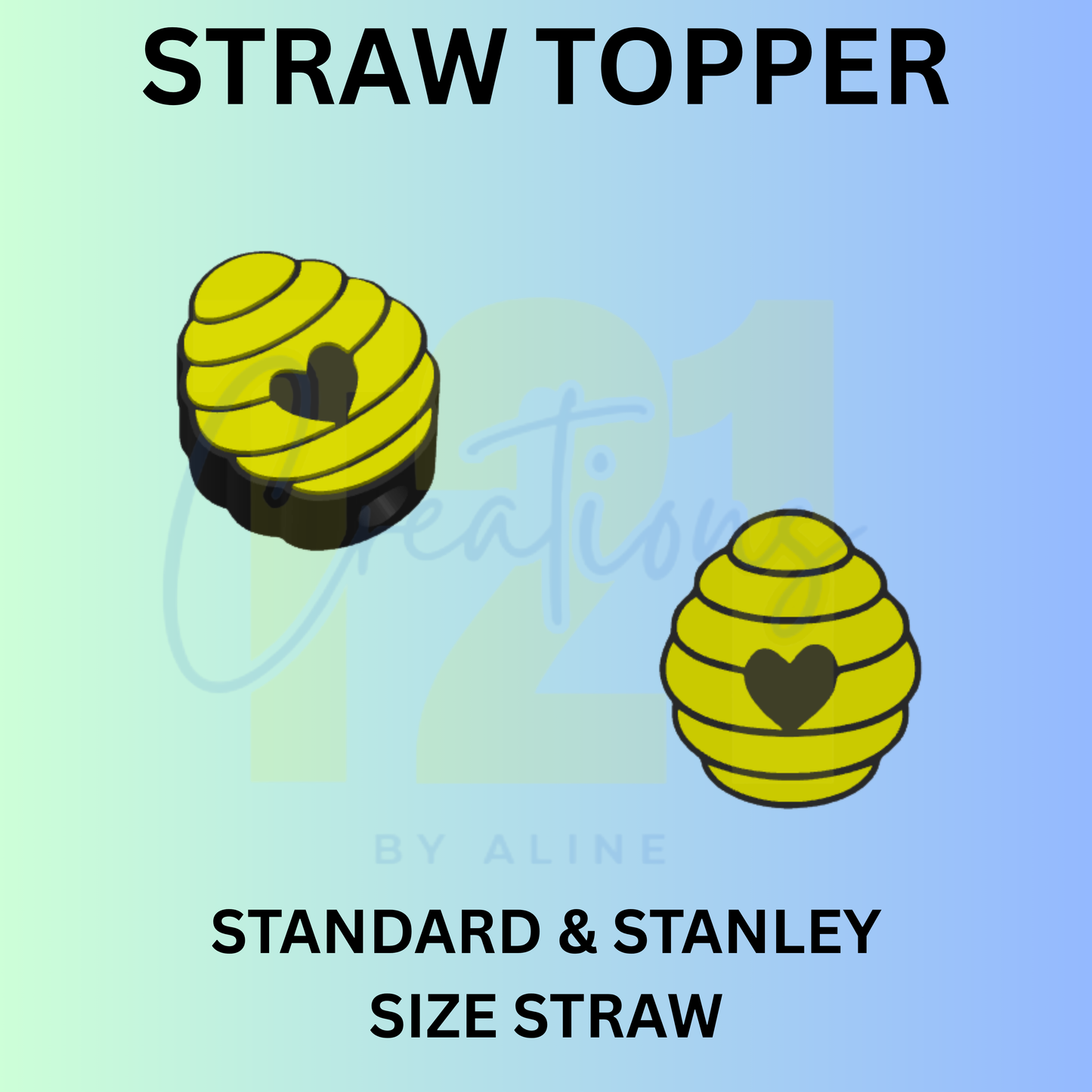 BEEHIVE STRAW TOPPER