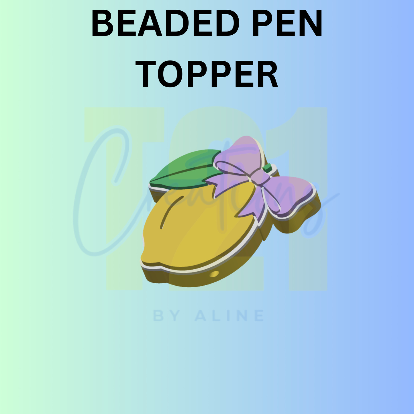 COQUETTE LEMON PEN TOPPER
