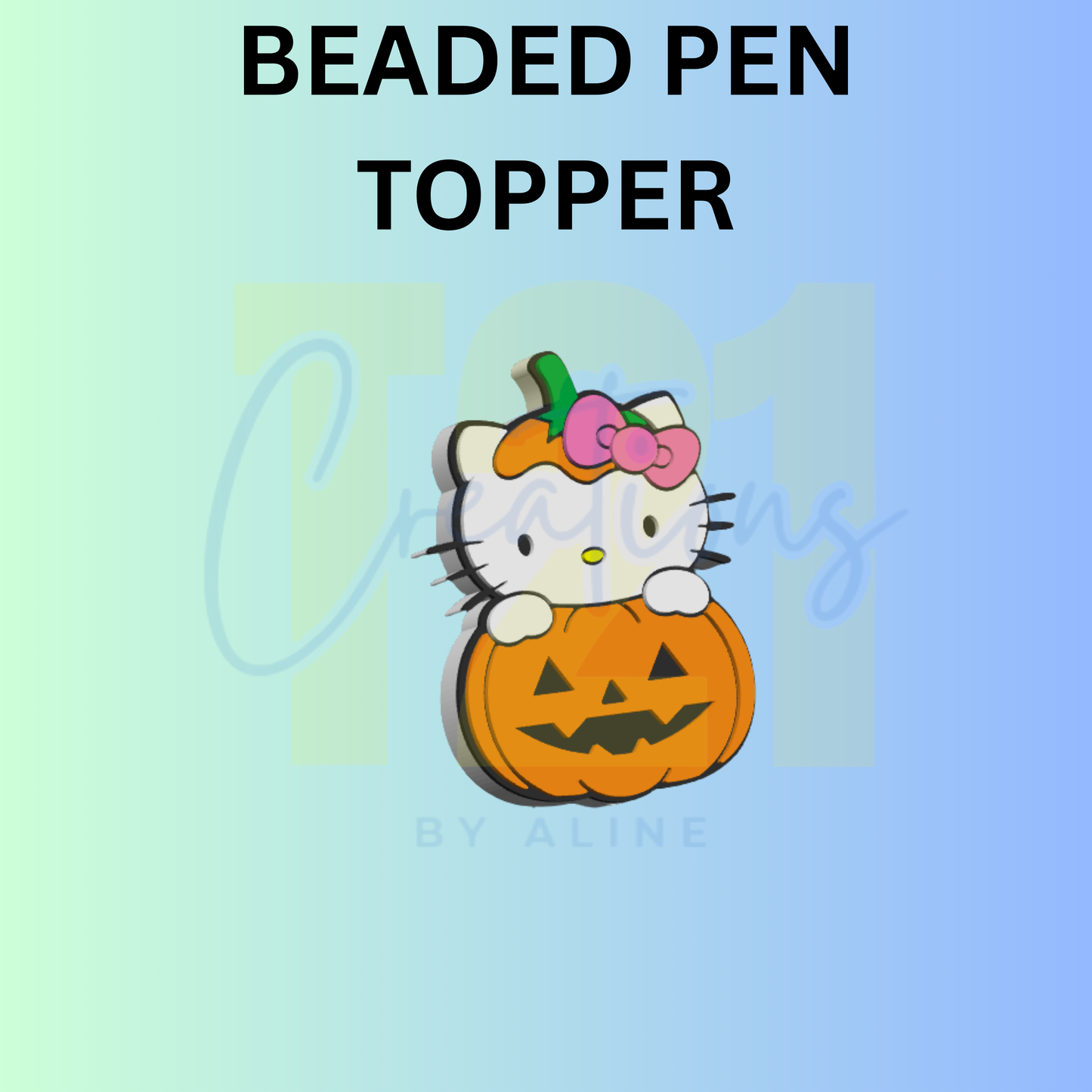H-K IN PUMPKIN PEN TOPPER