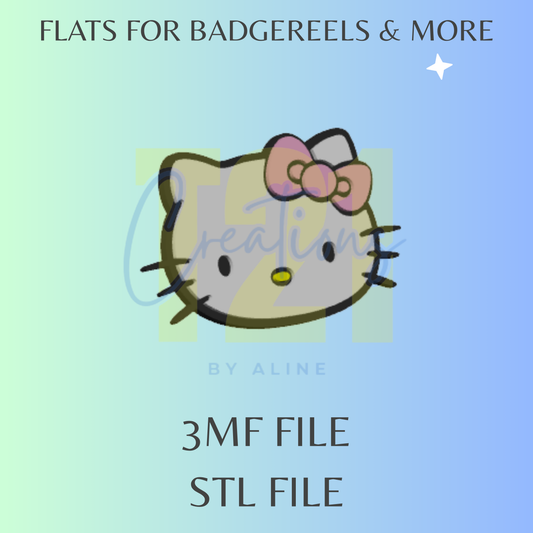KITTY  FLAT STL FILE