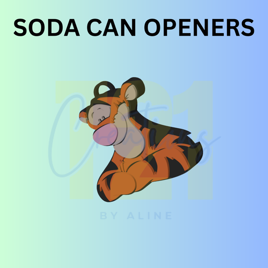 TIGER SODA CAN OPENER KEYCHAIN