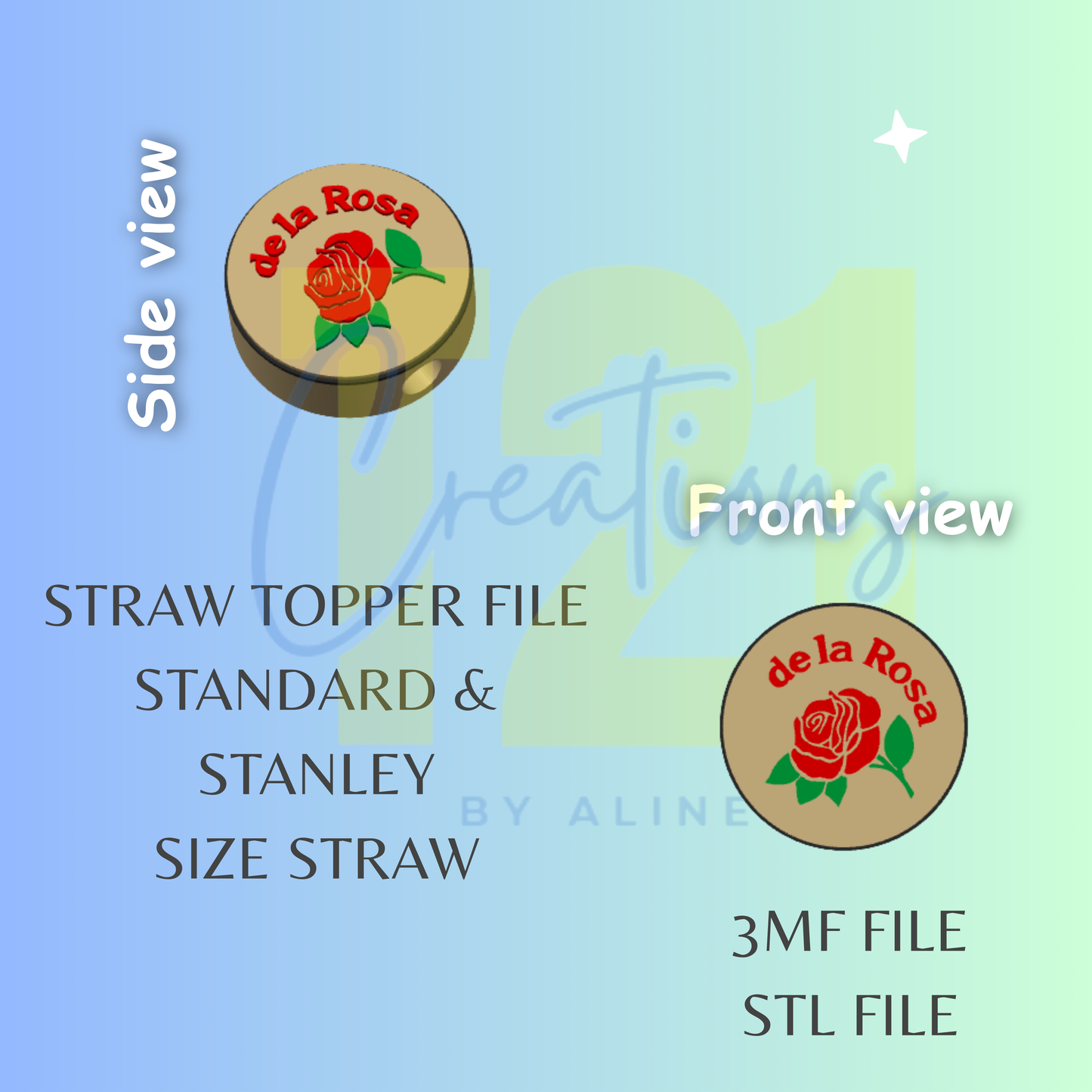 MAZAPAN STRAW TOPPER STL FILE