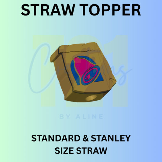 TACO BAG STRAW TOPPER