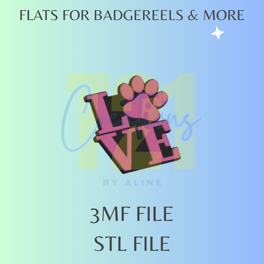 LOVE FLAT STL FILE