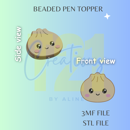 DUMPLING PEN TOPPER STL FILE