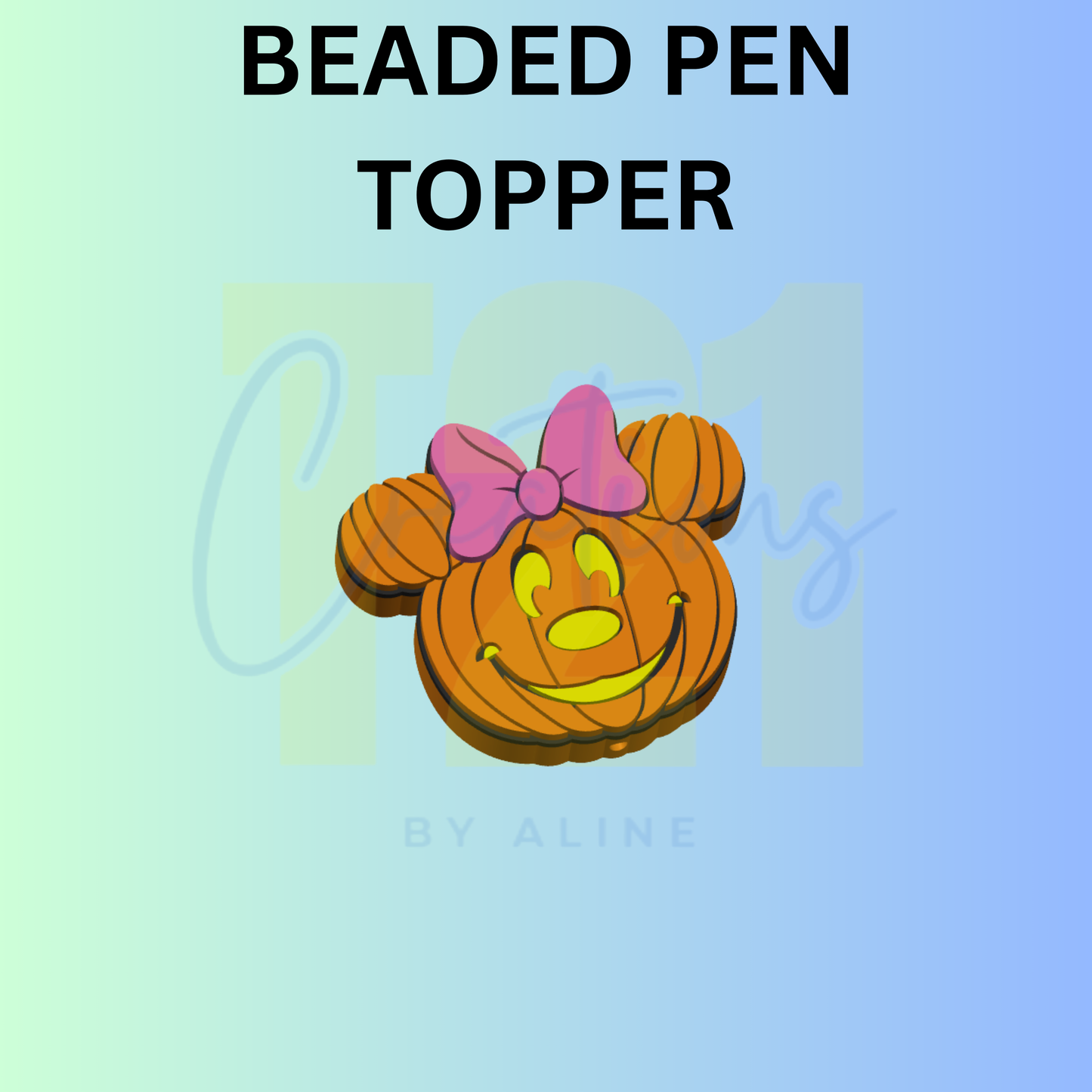 GIRL PUMPKIN PEN TOPPER