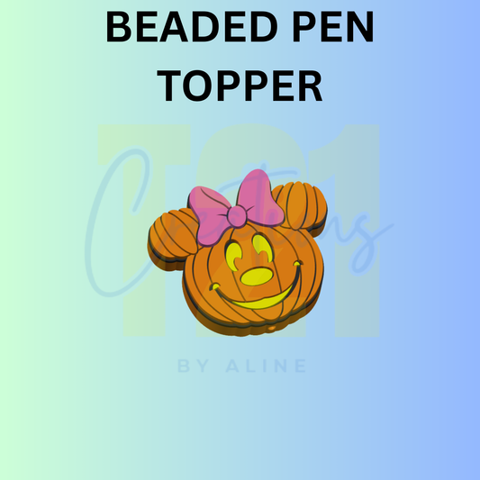 GIRL PUMPKIN PEN TOPPER