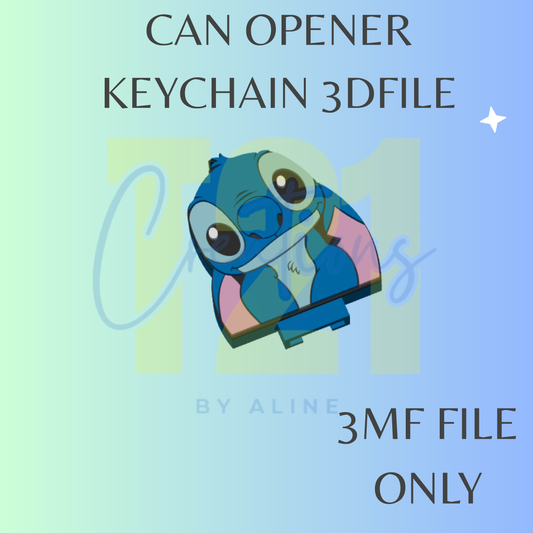 BLUE ALIEN 3 CAN OPENER 3MF FILE